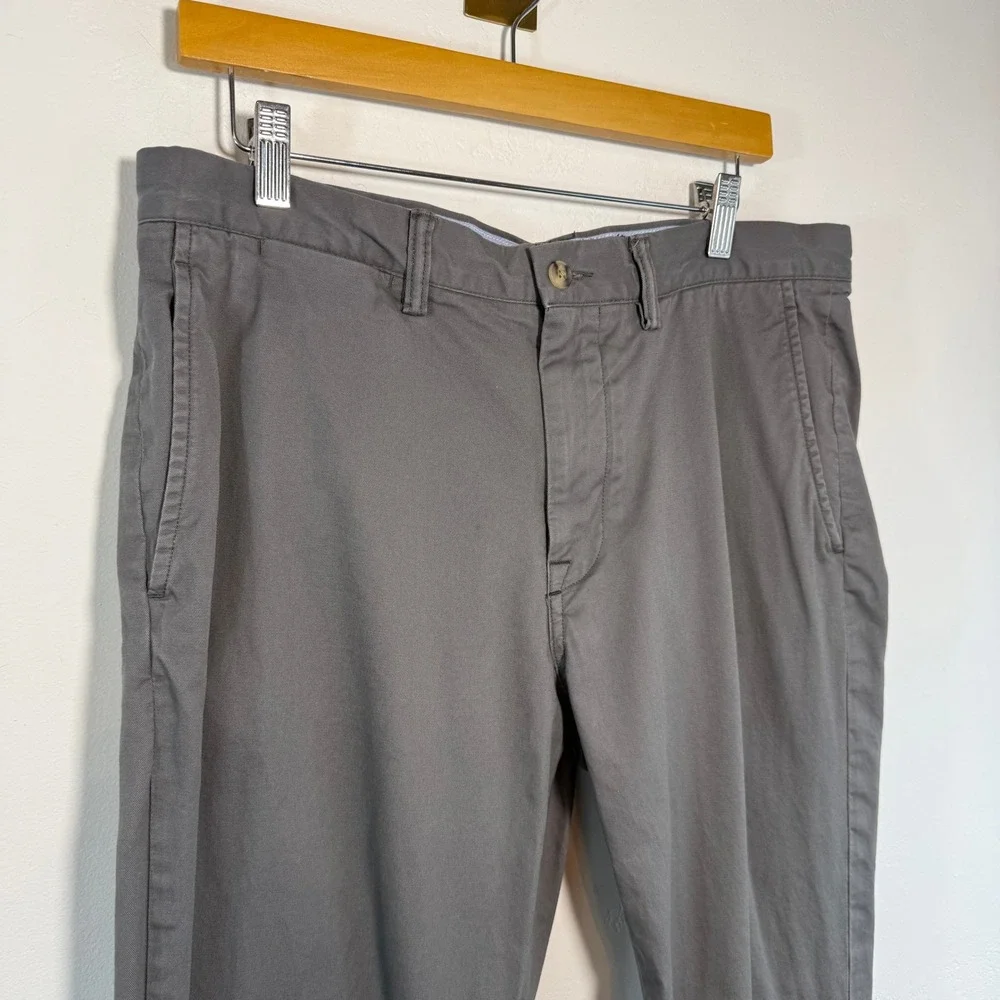 Polo Ralph Lauren‎ Chino Pants Grey Stretch Straight Fit Preppy Classic 34/32
